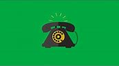 Animated Telephone Ringing Green Screen