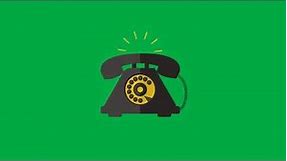 Animated Telephone Ringing Green Screen