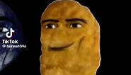 man face nugget and man face earth meme (not mine) #funny #cursed #coems #roblox #meme