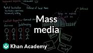 Mass media | Society and Culture | MCAT | Khan Academy