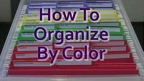 Color Coding - How To Organize By Color