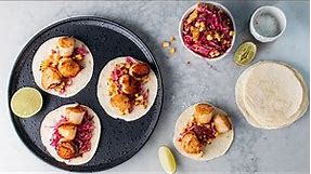 Scallop Tacos - La Banderita + Justine Schofield