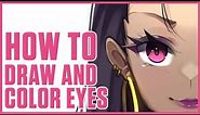[TUTORIAL] How to DRAW Anime Eyes!