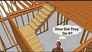 How To Build Landing Stairs Without Upper Supporting Walls - Design and Construction Ideas