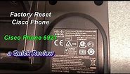 Factory Reset Ciso Phone 6921 , All Cisco Phone Quick Review