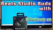 how to connect Beats Studio Buds with Windows 10 laptop | change audio input and output