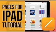 Pages for iPad Tutorial 2019