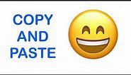 Grinning face with smiling eyes EMOJI ( APPLE ) - COPY and PASTE EMOJIS 😄