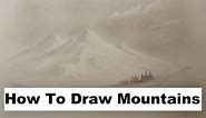 How To Draw Mountains, Bob Ross Style