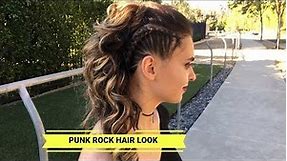 THE ULTIMATE PUNK ROCK HAIRSTYLE!! (BRAIDED FAUX HAWK)