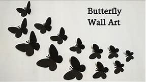How To Make Paper Butterfly | Paper Butterfly Wall Art | Butterfly Wall Decoration Ideas