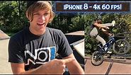 Iphone 8 Camera 4k 60fps BMX Action Sports Test Video