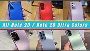 Color Comparison - Note 20 & Note 20 Ultra