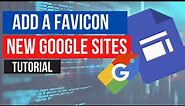 How to Create a Custom Favicon on Google Sites Website (Google Sites Advanced Tutorial)