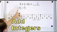 Add Negative & Positive Numbers (Adding Integers) - [7-1-7]