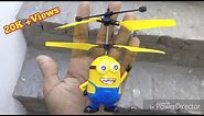 Unboxing the minions helicopter.