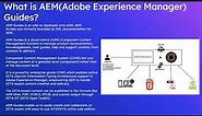 What is AEM(Adobe Experience Manager) Guides - XML Documentation?