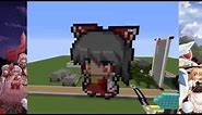 Minecraft Touhou pixel arts - Reimu