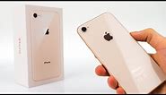 iPhone 8 Gold - UNBOXING & Initial Review!