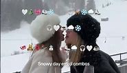 Winter snow emoji combos | #shorts #emojicombos #winteremojis #captionideas #instagramcaptions