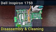 How to disassemble and clean laptop Dell Inspiron 1750