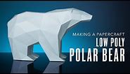 Polar Bear Papercraft : Making A Low Poly Polar Bear | KaBlackout 3D Papercraft Templates