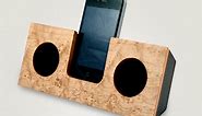 Koostik Wooden iPhone Dock For Olde Fashioned Sound Amplification