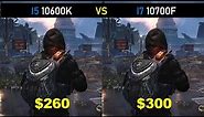 i5 10600k vs i7 10700F - RTX 2060 Super - Gaming Comparisions
