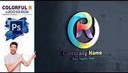 Colorful Letter R Logo Design Tutorial