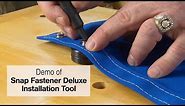 Sailrite® Snap Fastener Deluxe Installation Tool Demo