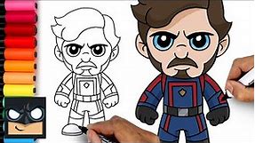 How To Draw Star-Lord | Guardians of the Galaxy Vol 3