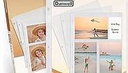 Dunwell 3-Ring Binder Sleeve Refills - (4x6 Mixed Format, 50 Pack) for 300 Pictures, Crystal Clear Photo Pockets, Photo Page Holds Six 4 x 6" Pictures, Photo Album Refillable Inserts