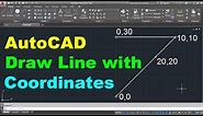 AutoCAD Draw Line with Coordinates
