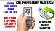 PHONE NUMBER LOOKUP made easy! How to do a reverse cell phone lookup in 2 minutes