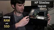 HP Slimline 270x Upgrade - Adding RAM and Hard Drive SSD