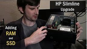 HP Slimline 270x Upgrade - Adding RAM and Hard Drive SSD