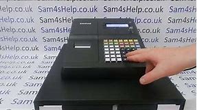 How To Use Sam4S ER-260BEJ Cash Register 1st Use Set Up Instructions Quick Start Guide ER260