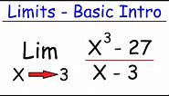 Introduction to Limits