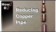 Reducing copper pipe. Soldering copper reducer.