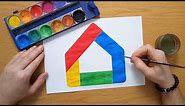 How to draw the Google Home logo - Google Home App icon