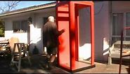 Assembling our red telephone booth