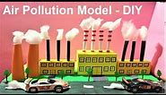 air pollution model | factory model | science project | best out of waste | howtofunda | still model