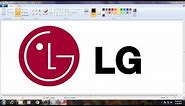 [Requested Video]How to Draw LG Logo in MS Paint from Scratch!