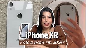 COMPREI IPHONE XR NO MERCADO LIVRE/VALE A PENA EM 2024? BRANCO/64GB