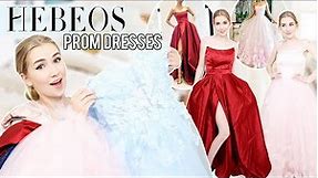 TRYING ON HEBEOS PROM DRESSES... Again !!