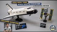 LEGO 10283 NASA Space Shuttle Discovery designer interview & detailed building review