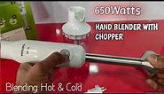 Philips Hand Blender HL1600/02 Chopper | 650W Hand Blender Review | Hand blender With Chopper