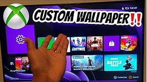 How to get a Custom XBOX wallpaper|background on your console in 2023!!