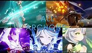 Elemental Burst = ＊Beat Drop＊｜ All Five Archons Character Demo Beat Drops