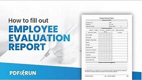 How to Fill Out Employee Evaluation Report Online | PDFRun